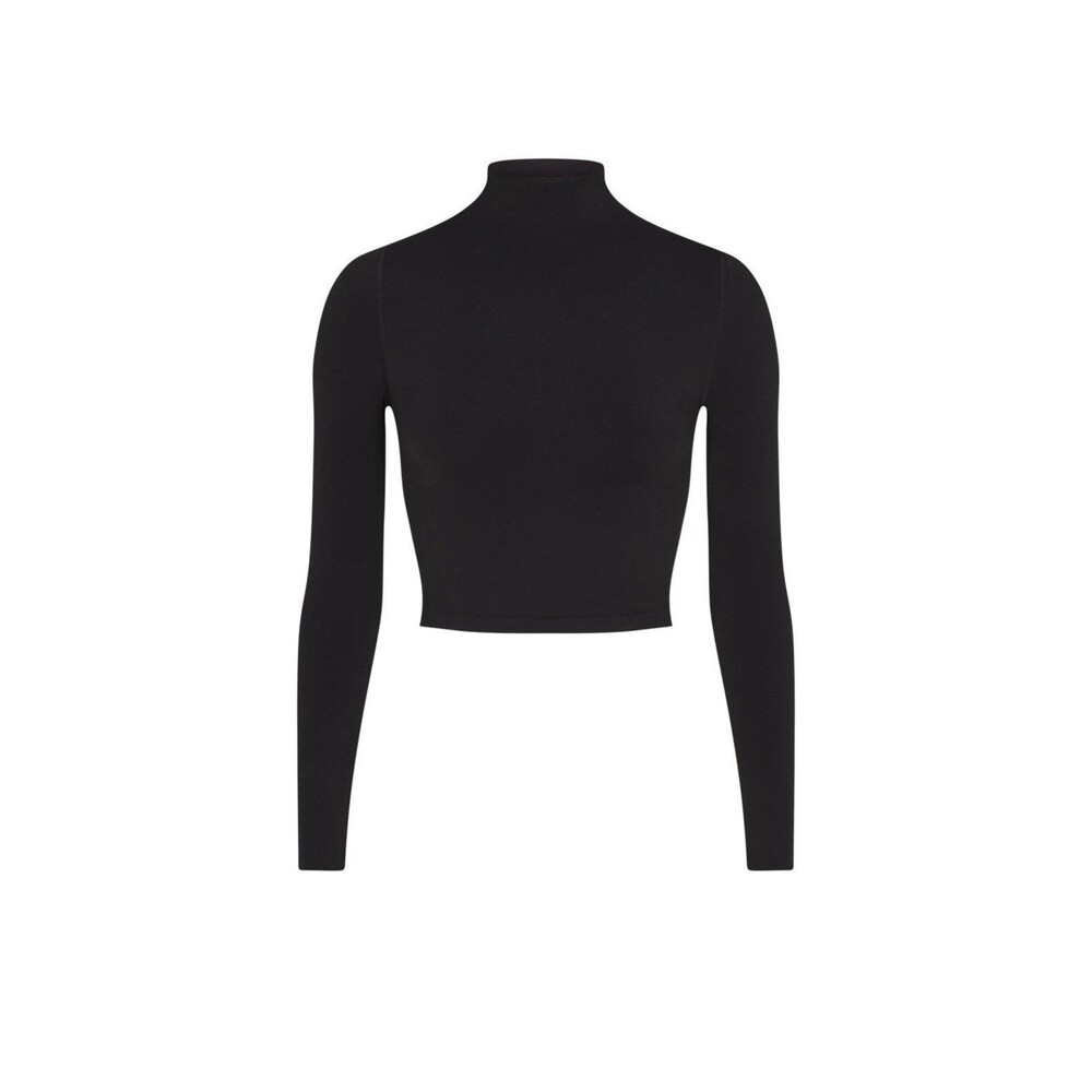 Skims x Nike vintage seamless mock neck crop top
